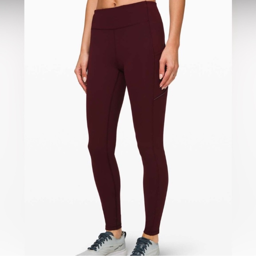 Lululemon Speed Up Tight (Full-On Luxtreme 28") Leggings Women’s Size‎ 2 Garnet